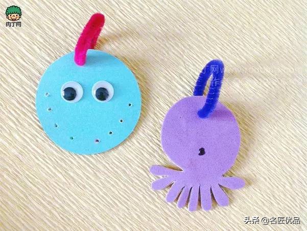 手工做小钓鱼竿玩具,怎么做钓鱼小玩具