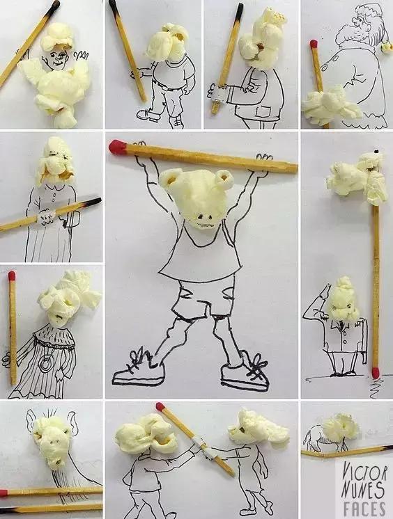 精美创意插画100幅无水印,彩铅小插画500例临摹