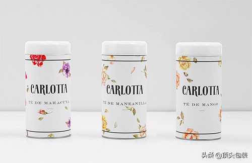 单独纹样花卉设计图案作业,以图形为主题形象的包装设计