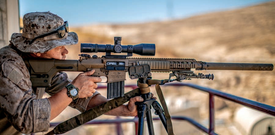 m110sass半自动狙击步枪,美军m110a1狙击步枪