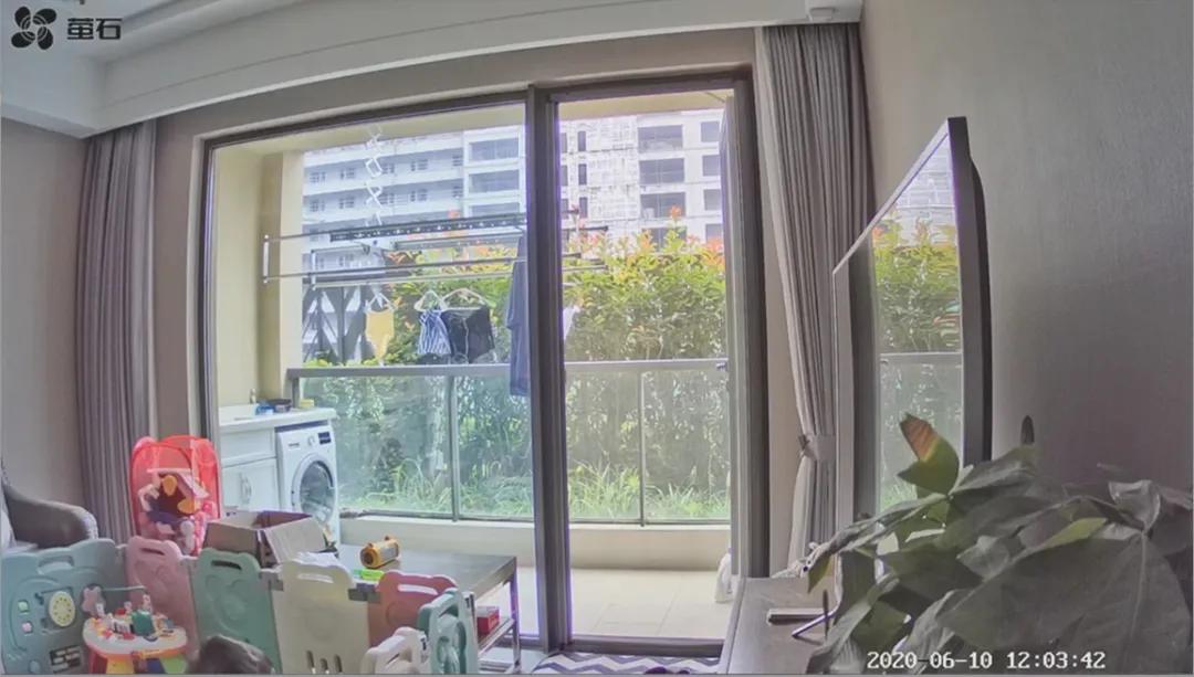 萤石c6c无极巡航成像效果,萤石c6c红外星光全彩夜视800万