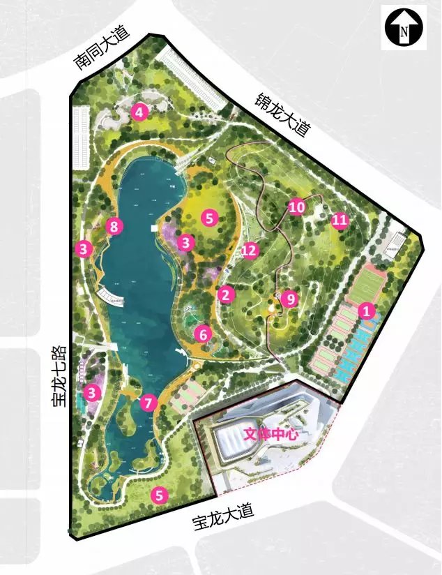 城市生态休闲体育公园概念性规划,运动公园景观规划