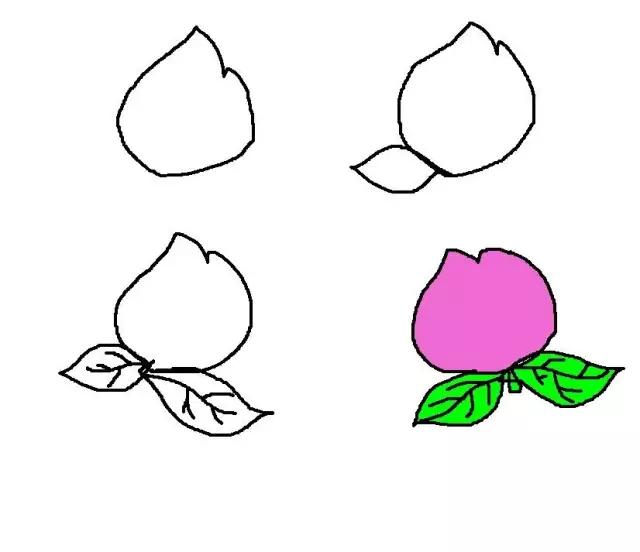 水果简笔画拟人化小学生四年级,画食物甜品和水果零食简笔画