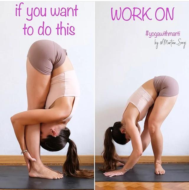 瑜伽站立前屈如何纠正弓背,前屈瑜伽每天必练8个动作