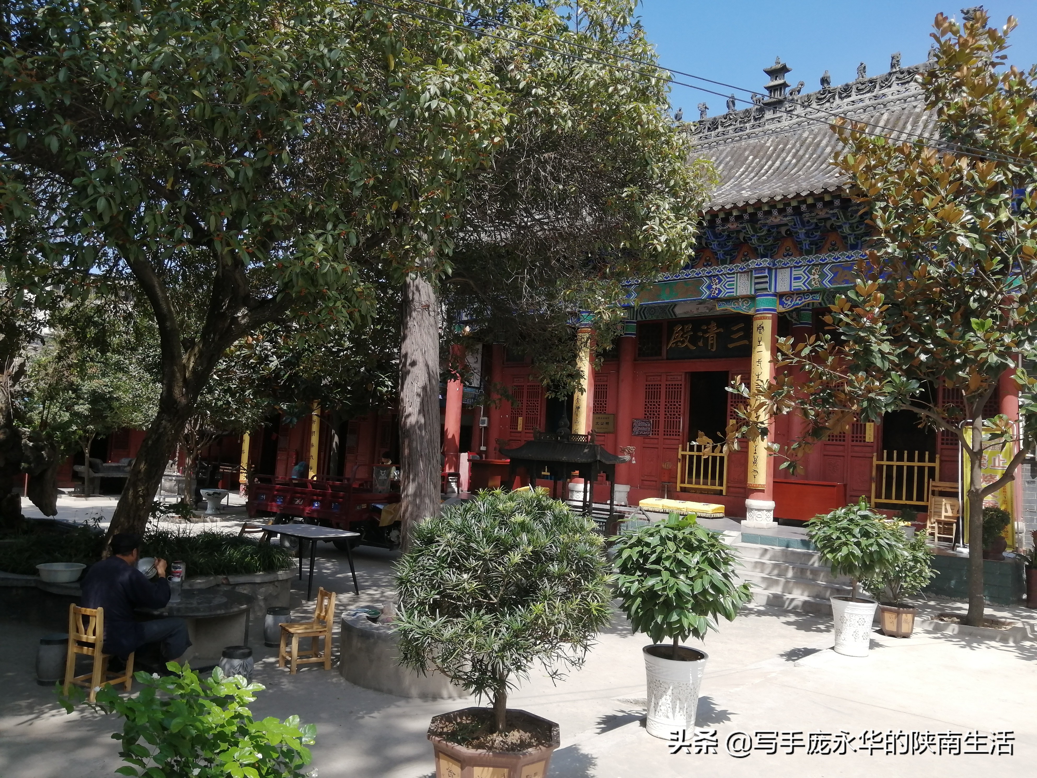 汉中石门栈道里面的道观,陕西汉中天台山道观