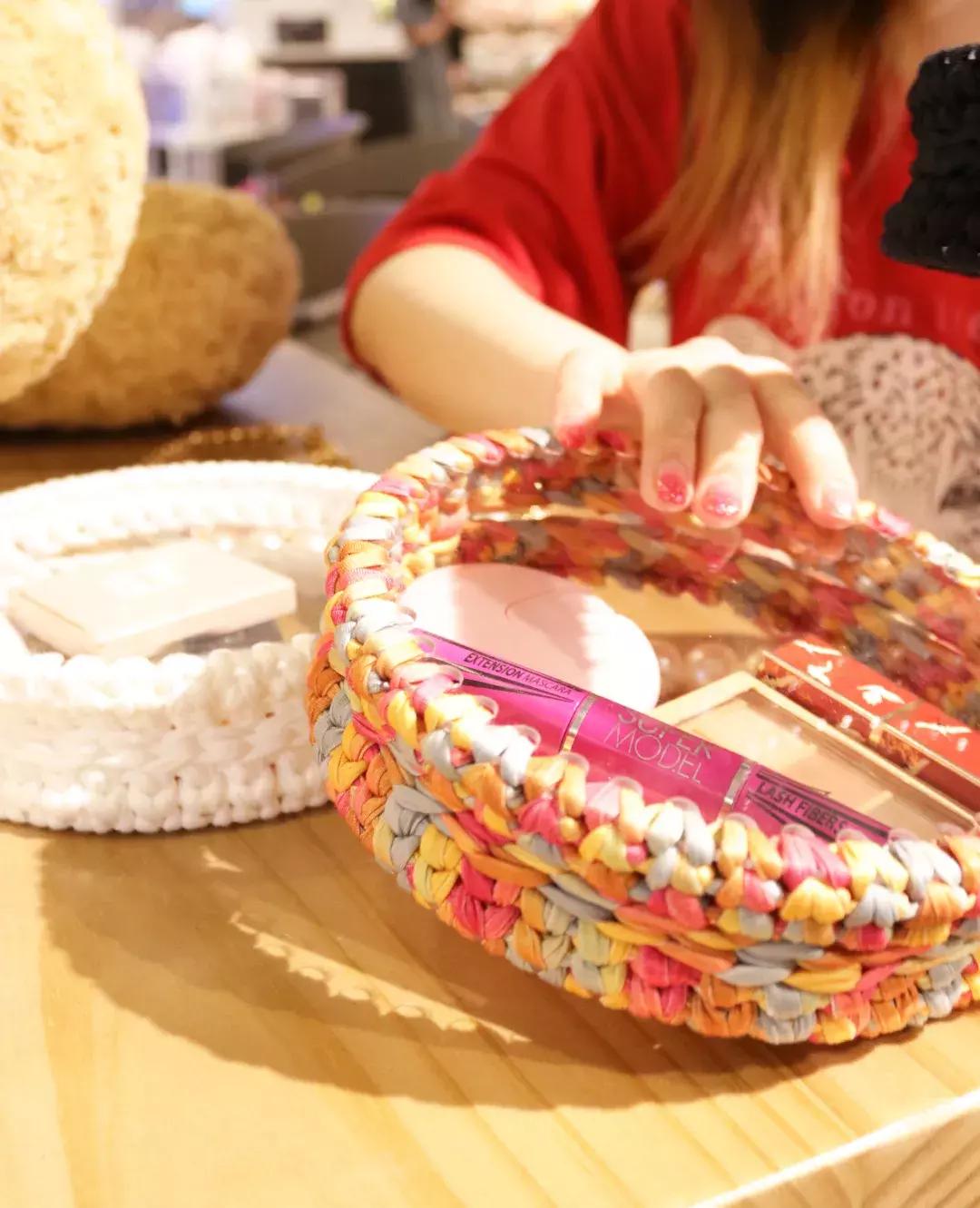 编织小香风材料包,手工diy小香风包编织教程