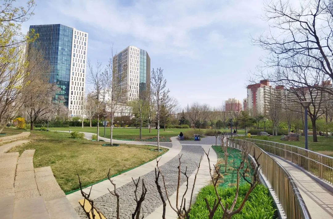 石景山公园绿地景观效果,石景山网红打卡地夜景