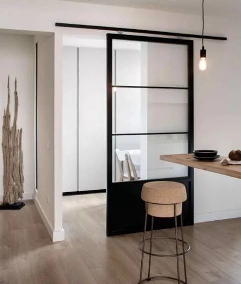 厨房推拉门怎么设计才好看,现在装修流行的厨房推拉门