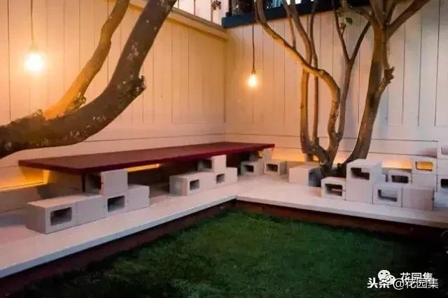 水泥砖的庭院太惊艳了,庭院小型水泥砖
