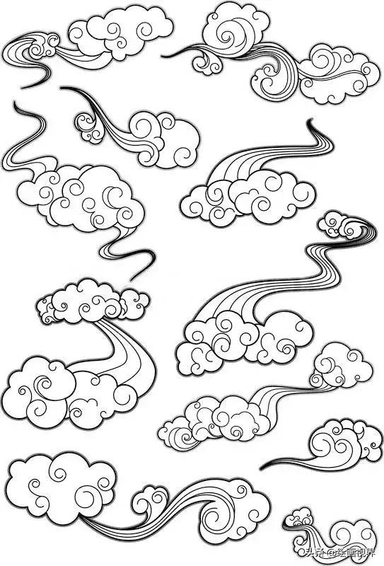 画祥云基础,有没有更简单的祥云画法