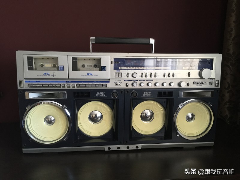 老款夏普录音cd一体机,日本生产的夏普450老式录音机