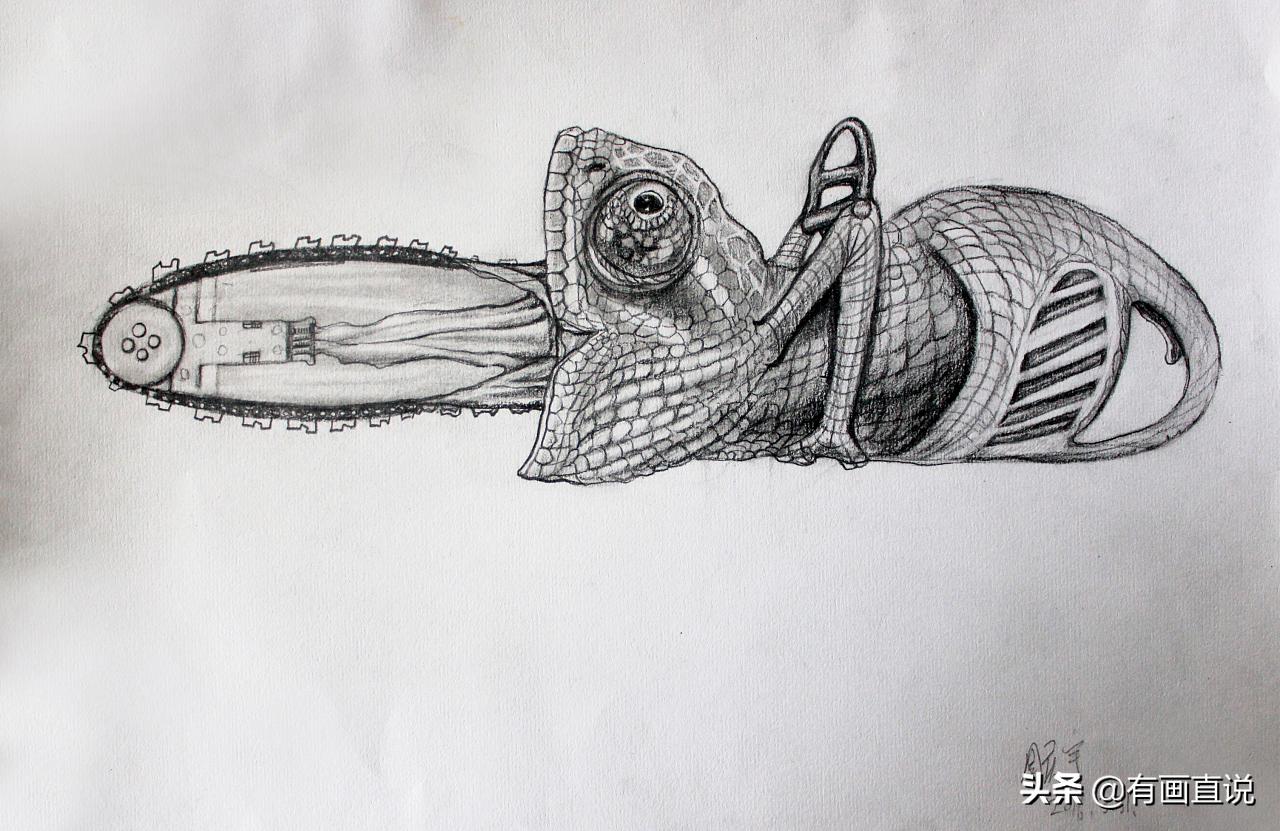 创意素描图片临摹大全4k,零基础简单素描画临摹