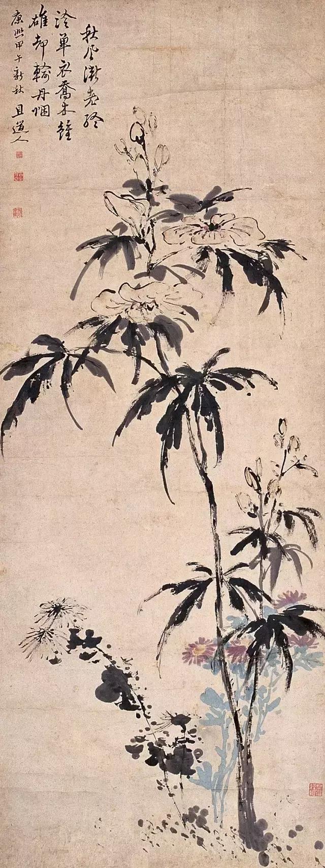 这组花鸟画作品着实让人眼前一亮,这水墨花鸟画太养眼了