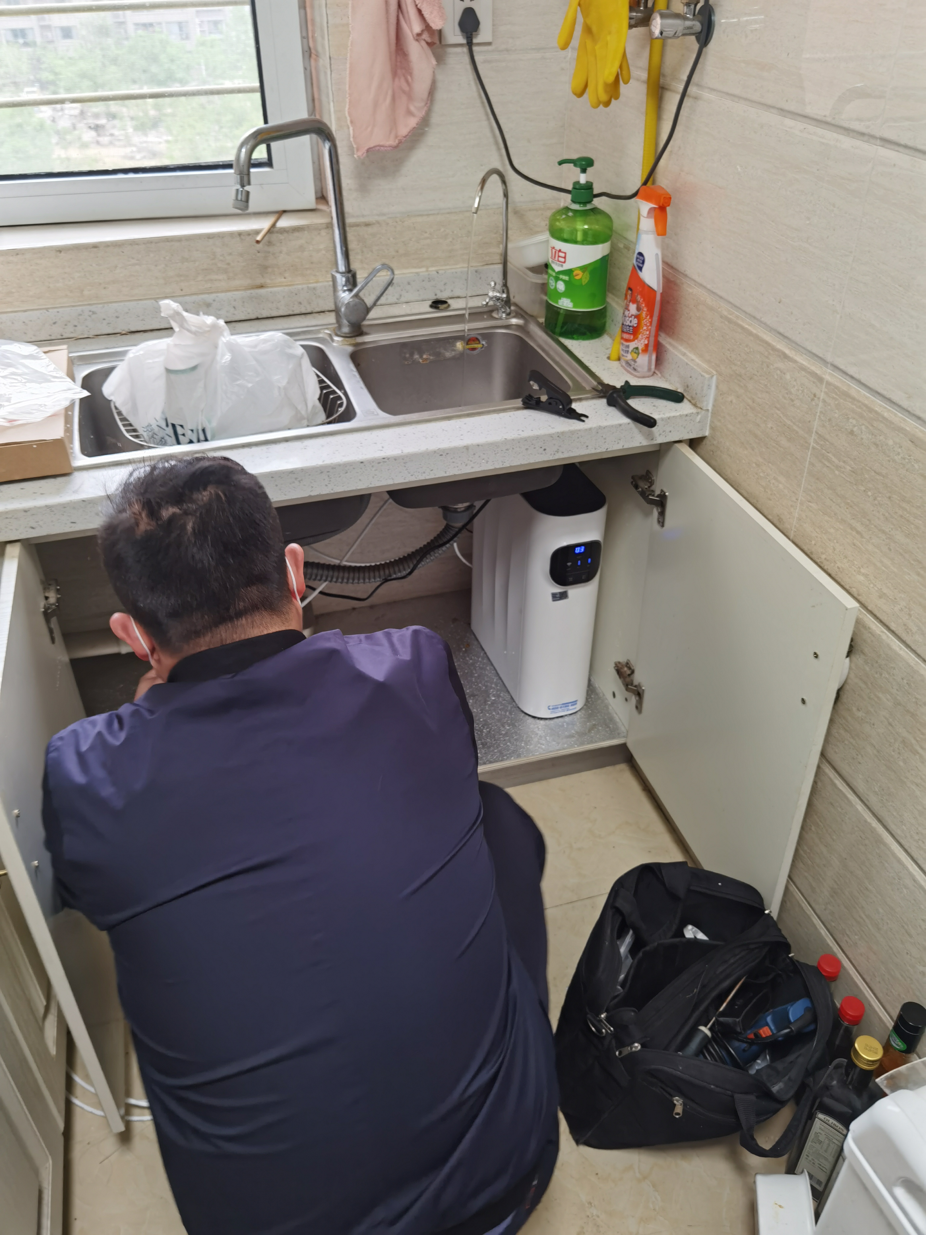 九阳净水器两芯用6年,九阳双水净水器