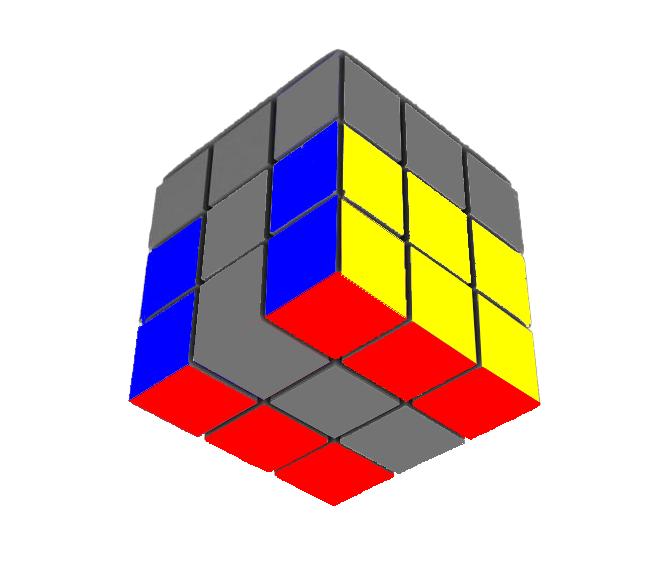 一个视频学会三阶魔方复原,桥式解法还原三阶魔方公式图