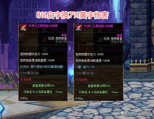 dnf夏日至尊宠物装备,dnf夏日宠物装备是毕业装备吗