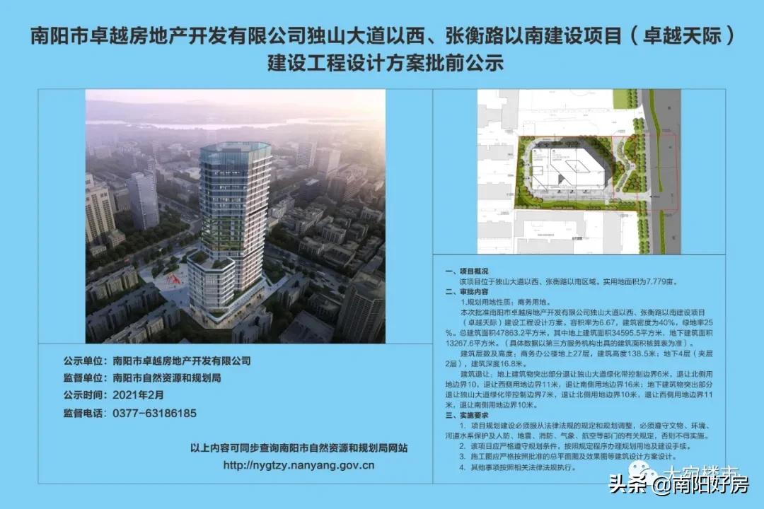 南阳第一高楼卓越天际,河南南阳市第一高楼