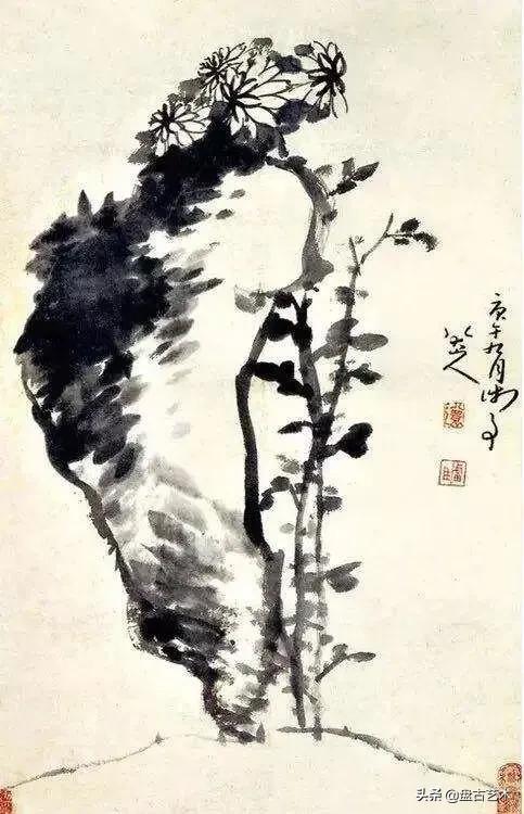 画出艺术家人生大寂寞的国画艺术作品——盘古油画艺术