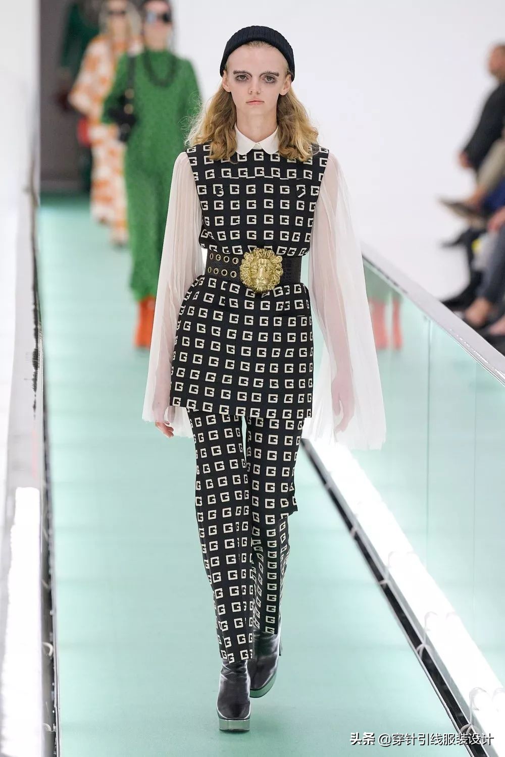 肖战gucci造型,肖战参加gucci全新系列时装秀