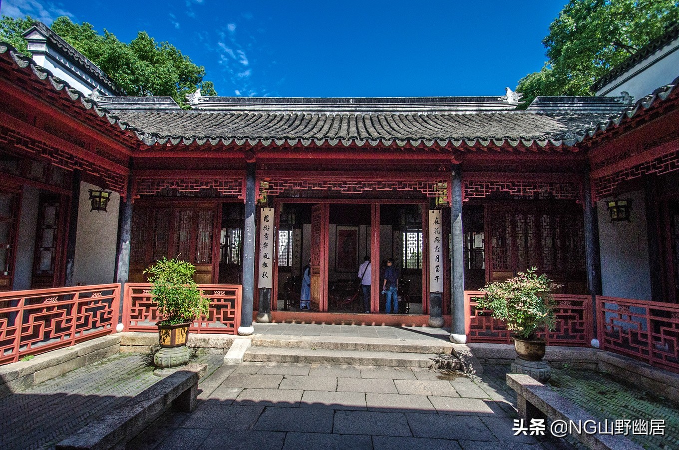 苏州珍珠塔全景图,苏州同里珍珠塔园林