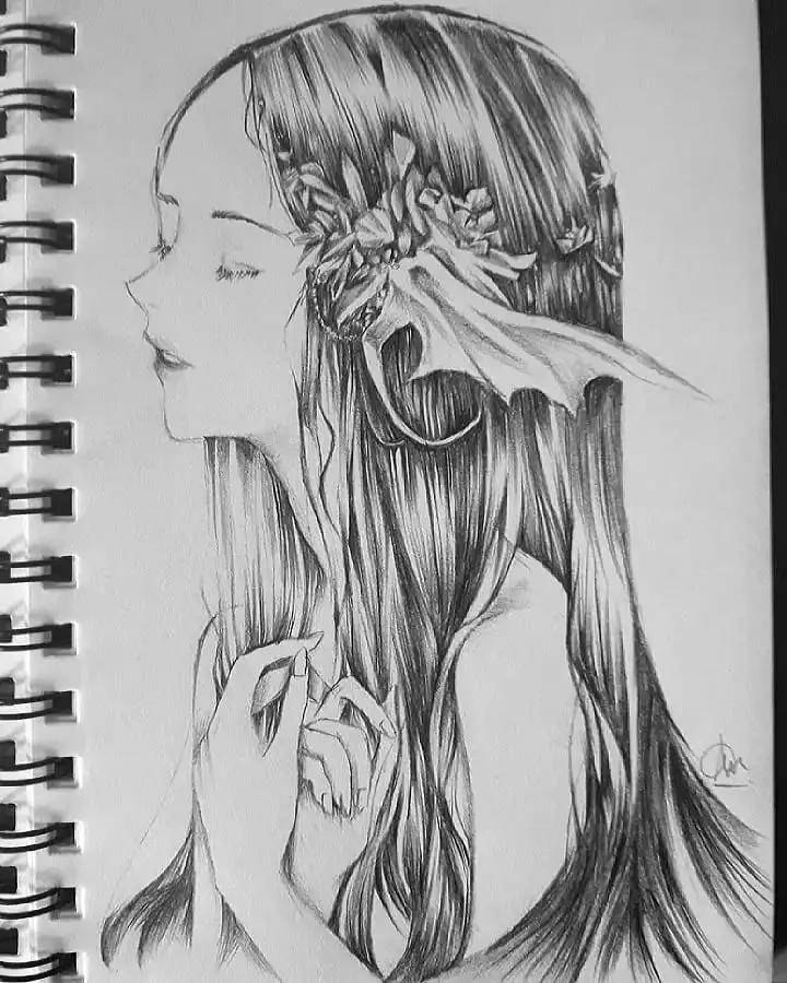 浓重的日式古风插画可爱又迷人,超有故事感的古风中国风插画