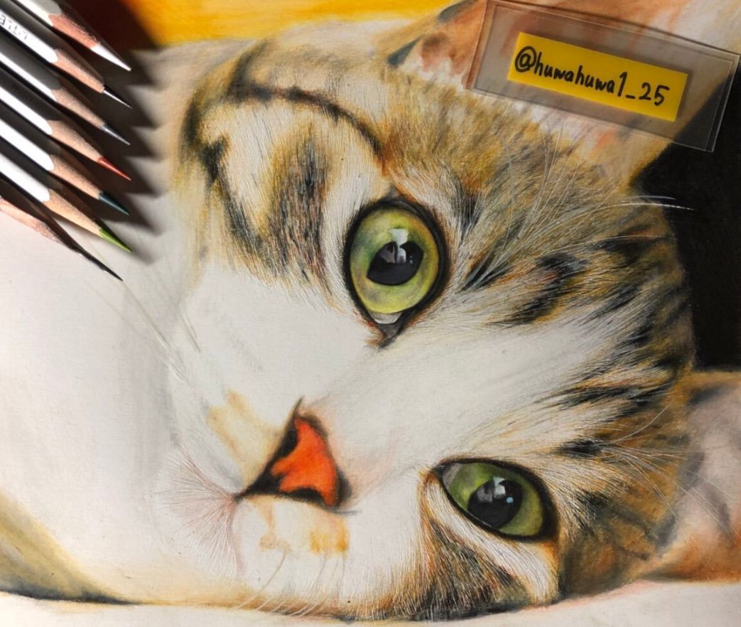 失明女孩铅笔画,保护视力守护心灵素描画