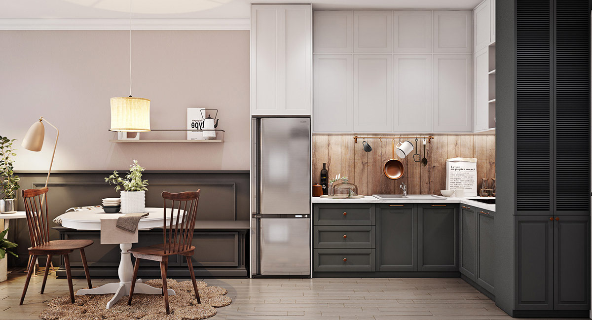 一室一厅小公寓怎么装修好看,一字型小公寓装修设计30平方米