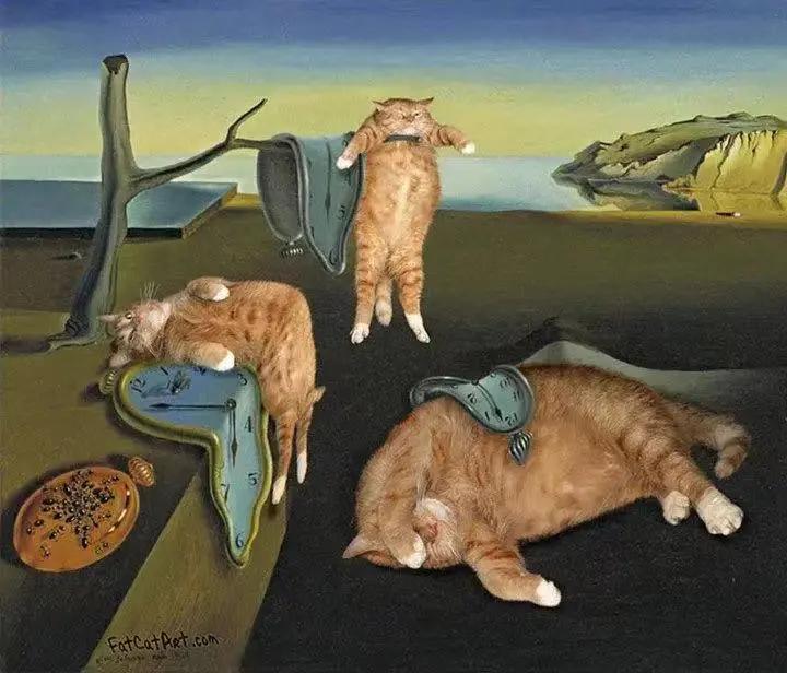 世界名画橘猫,橘猫世界名画