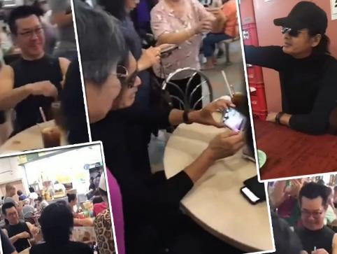 周润发谭咏麟爬山视频,周润发带群星爬山视频