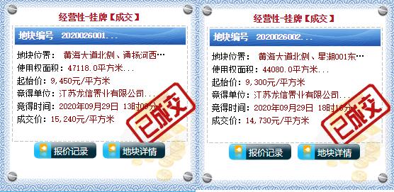 击破天花板！楼面价双双破7600元/㎡，今天龙信首入海安直接爆场