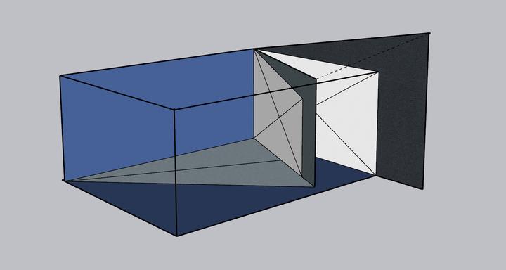 投影仪侧投问题的定量计算,家用投影仪的斜投范围在哪里?