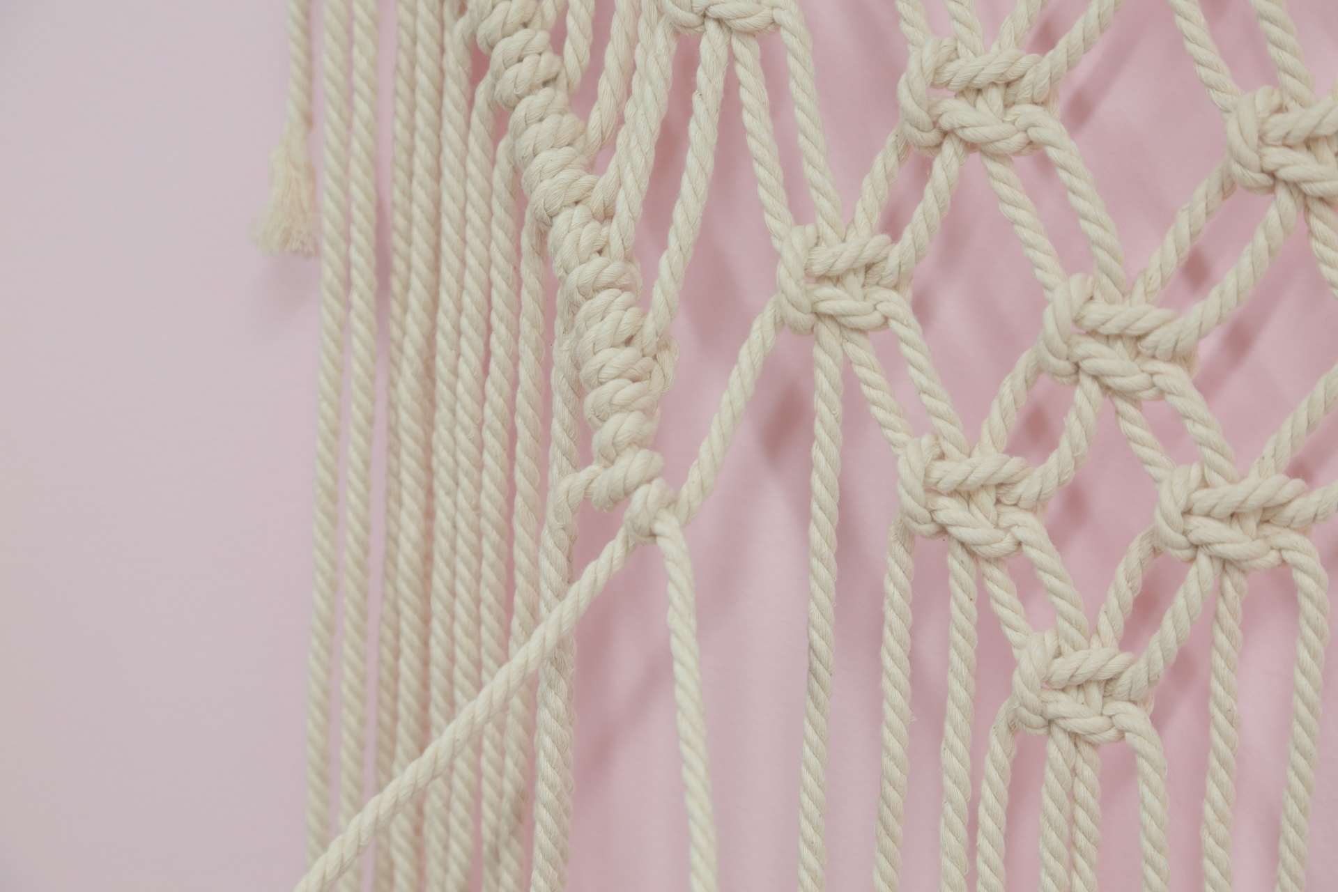 挂毯流苏编织绳教程,棉绳挂毯教程简单版