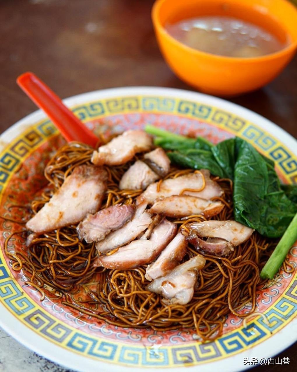 马来西亚天桥下的云吞面,马来西亚夜市的云吞面