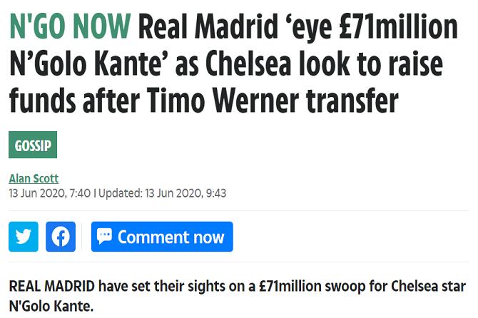 曝皇马8000万欧报价凯恩,皇马一路连斩英超三强