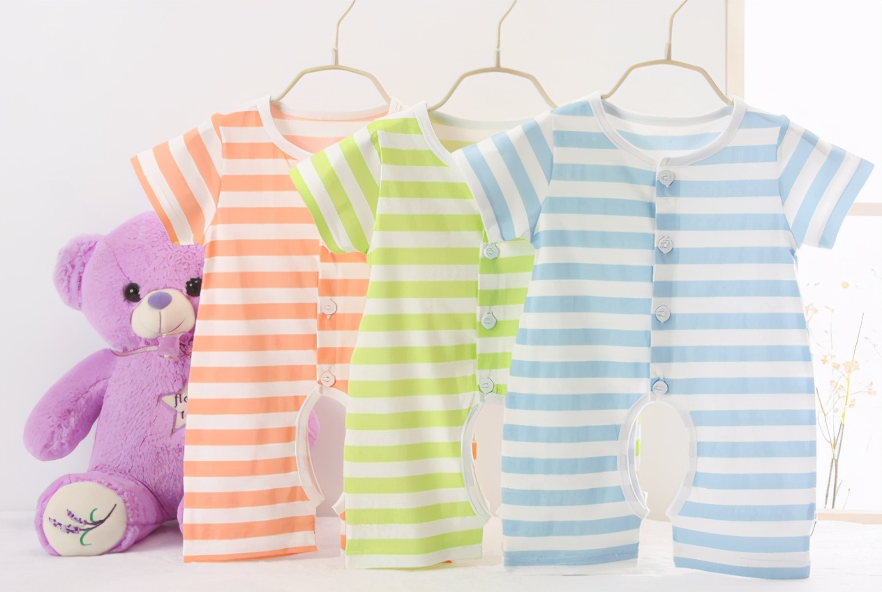 七八个月宝宝连体衣薄款,夏天的宝宝穿连体衣要穿打底吗