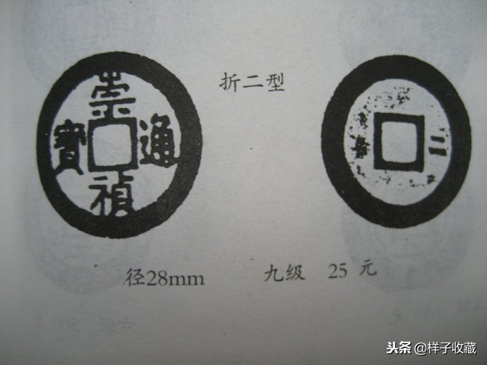 明代崇祯通宝样钱拍卖,明代崇祯通宝滇版小平母钱