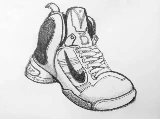 创意鞋子绘画作品,干货画画教程图片