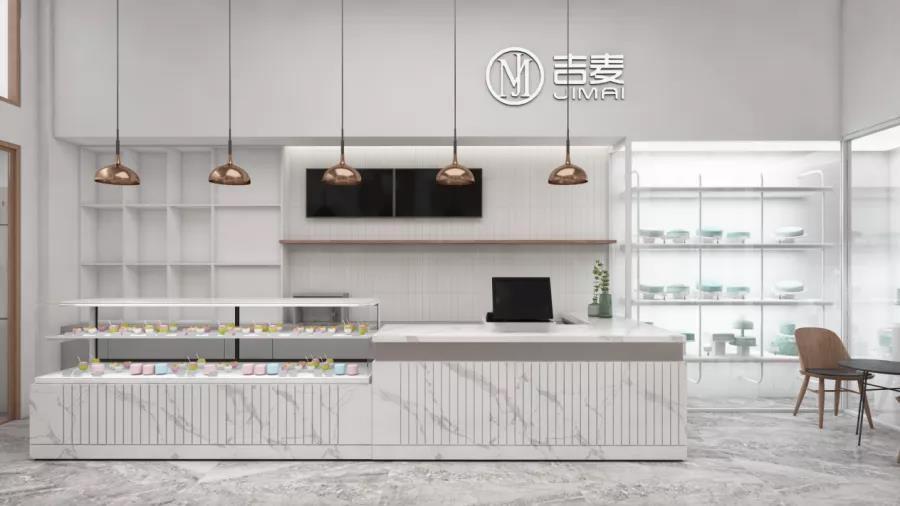 蛋糕店简装修风格图片,新中式蛋糕店极简风格