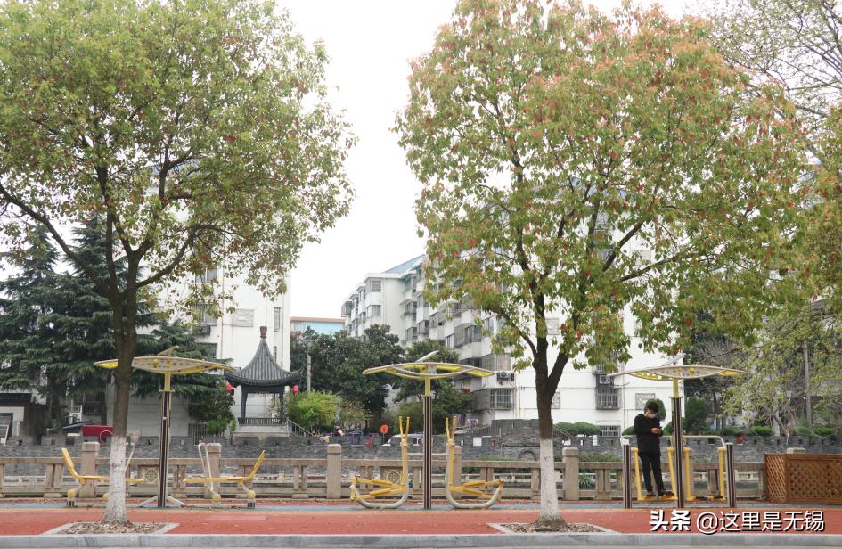 无锡网红打卡地彩虹跑道,无锡古运河健身步道