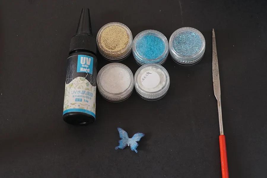 热缩片蝴蝶制作教程,热缩板耳环制作教程