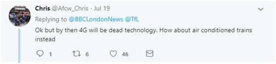 英国的地铁将在2020年开通4g信号,英国地铁通4g信号