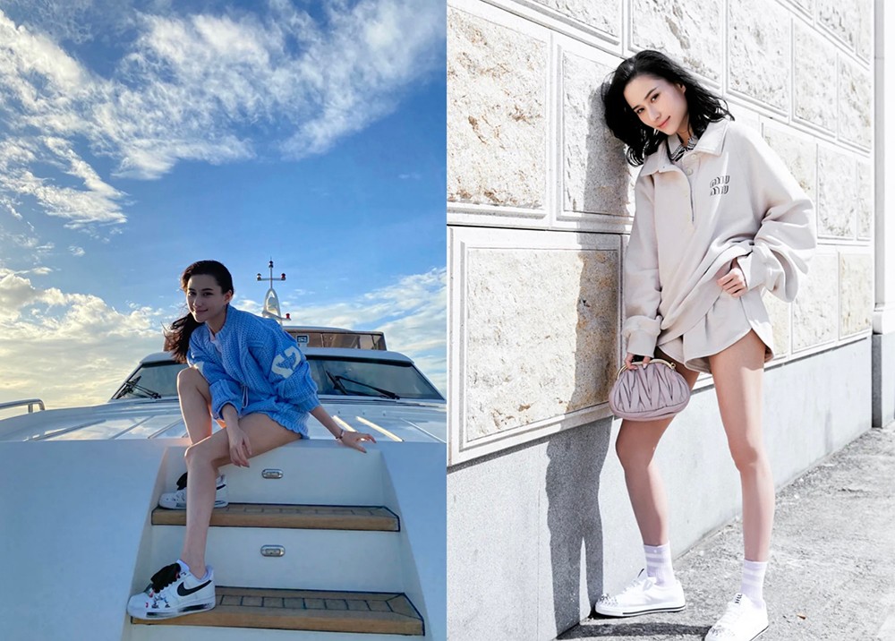 何超莲穿黑色外套跳手指舞蹈，与男友窦骁互动，破分手传言