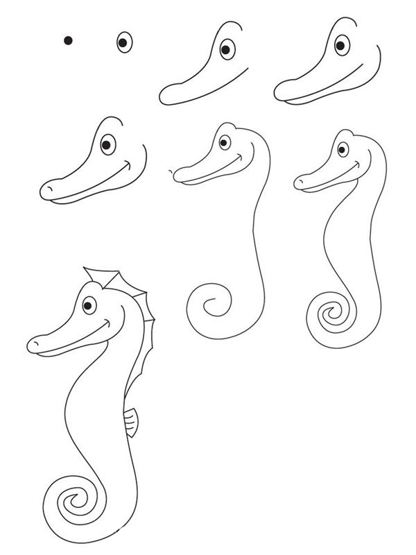 卡通图片动物大全可爱简单萌萌哒,简单画教程可爱小动物