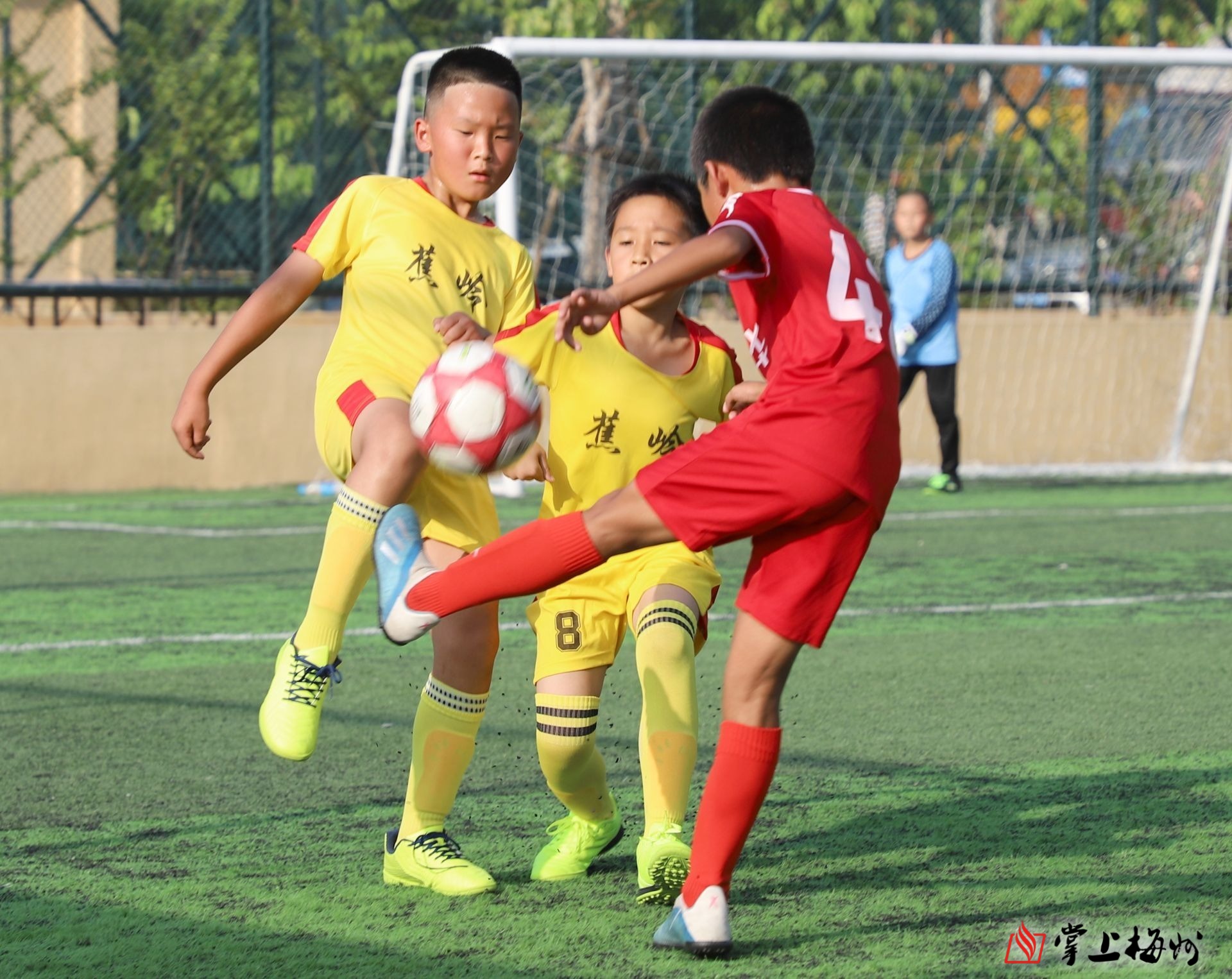 足球比赛现场人山人海,梅州市第三届足球赛事直播