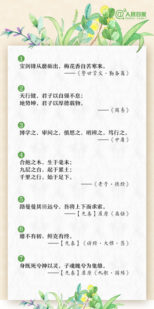 15首经典励志古诗词送给孩子,励志古诗词名句诵读