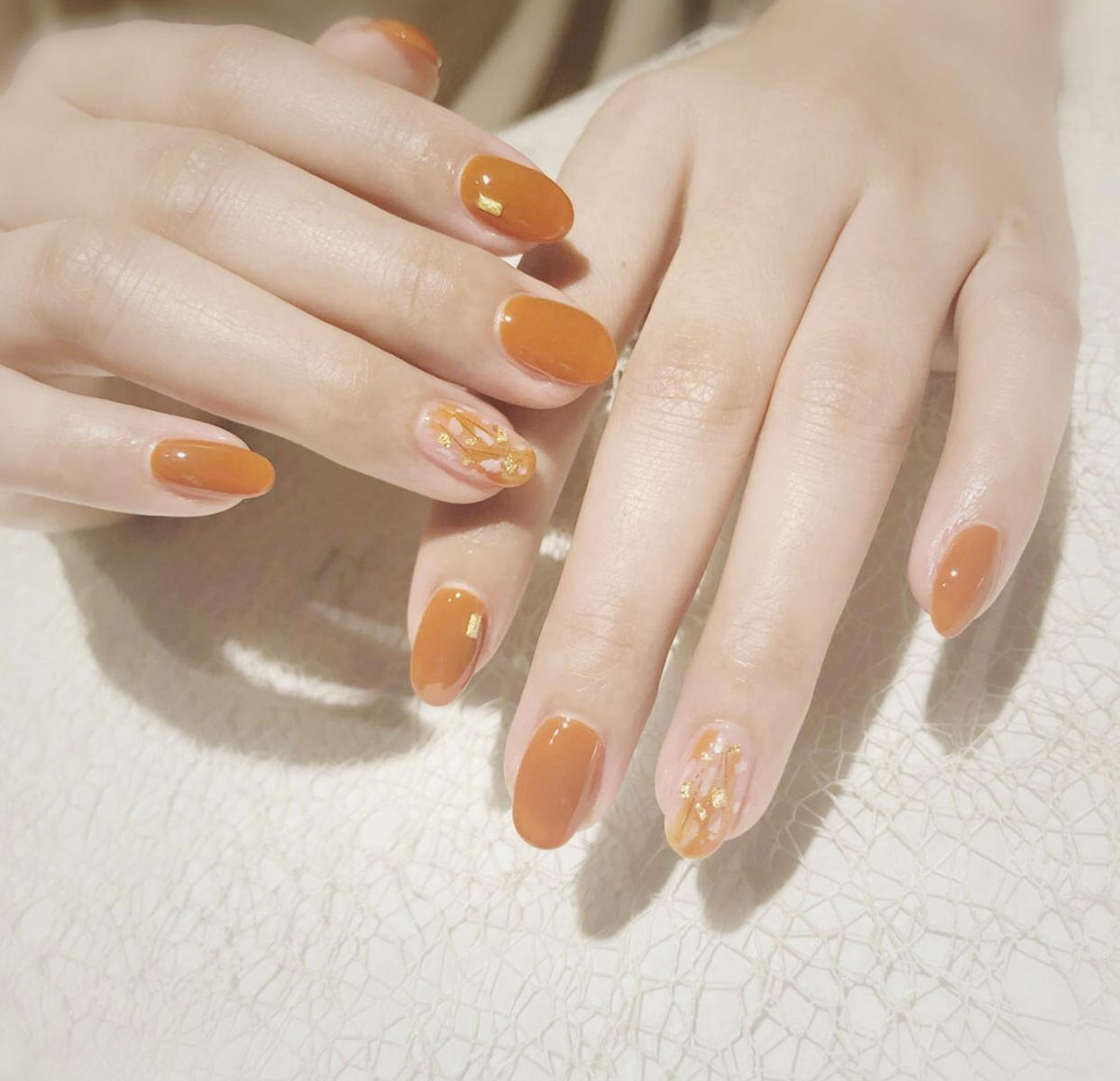 短款29号光疗晕染裸色贝壳美甲,贝壳美甲教程视频初学