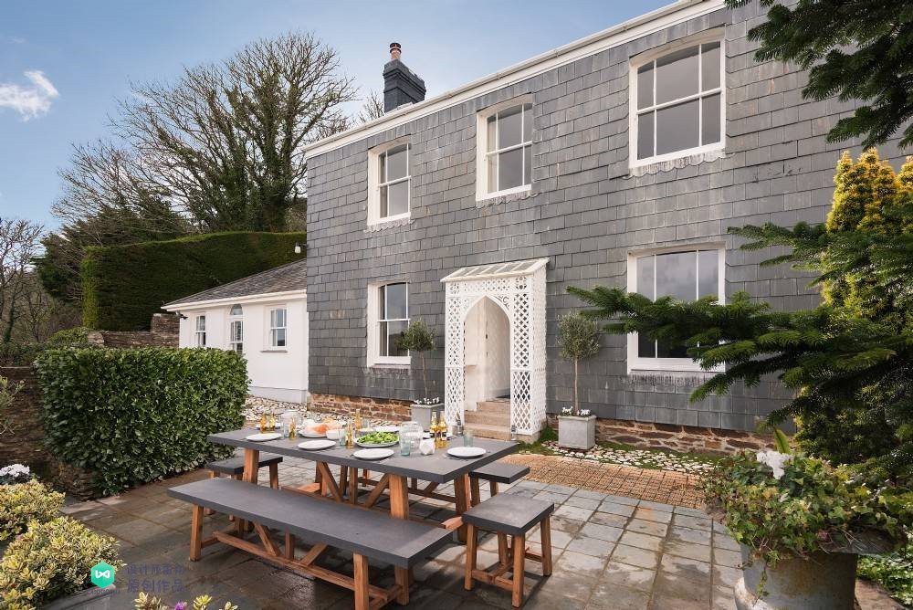 庭院石板如何铺,1.2米庭院路石板铺设效果图