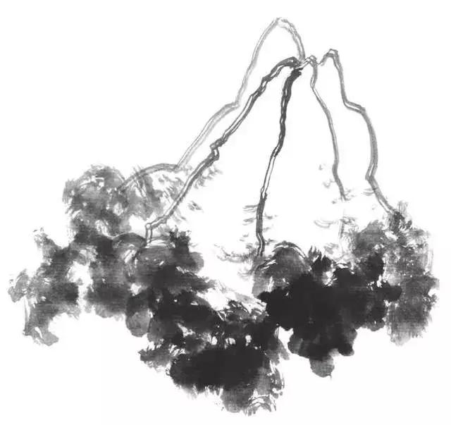 白描荷花的画法图片,如何画荷花国画白描