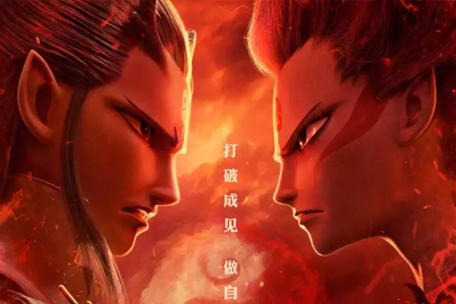 哪吒之魔童降世和敖丙踢毽子,哪吒和敖丙踢毽子的样子怎么画