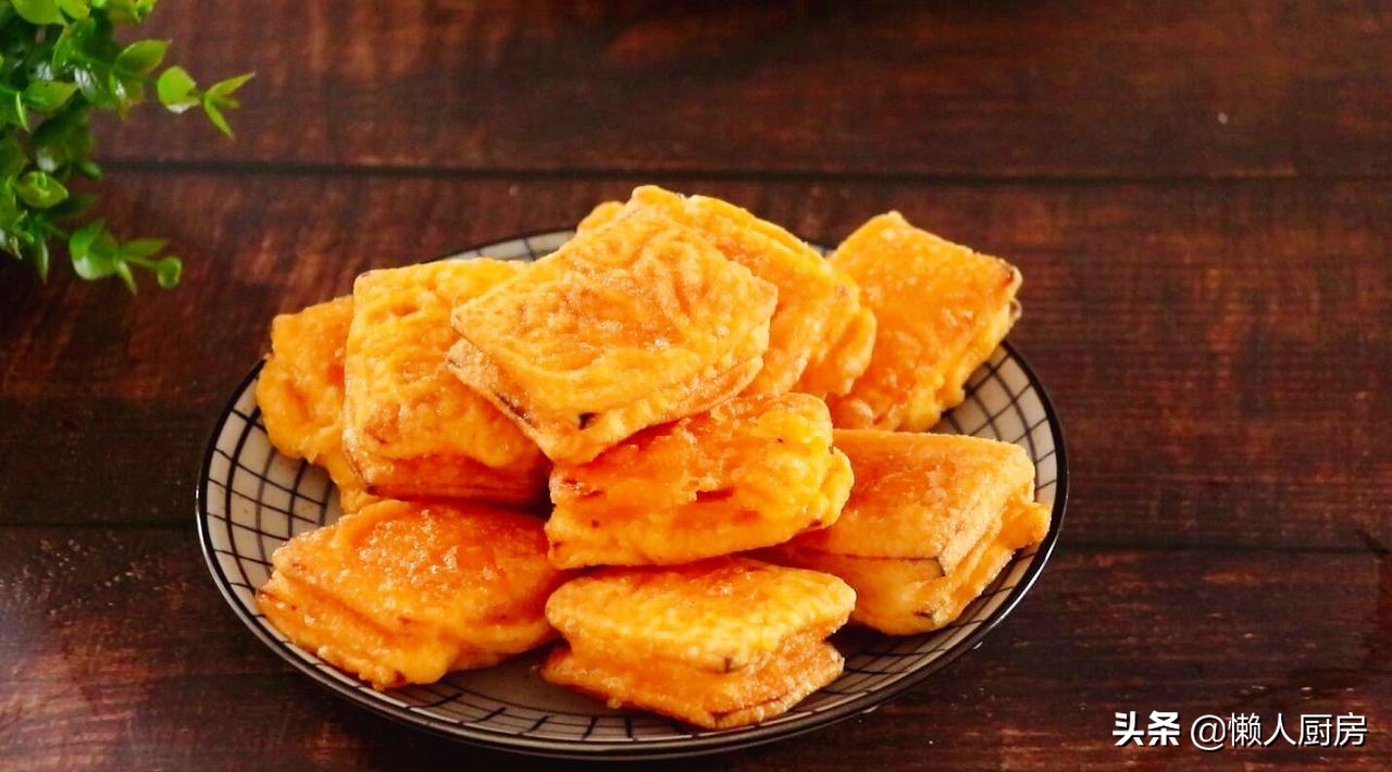 不用蒸红薯饼的家常做法,不用烤箱做出松软的红薯饼